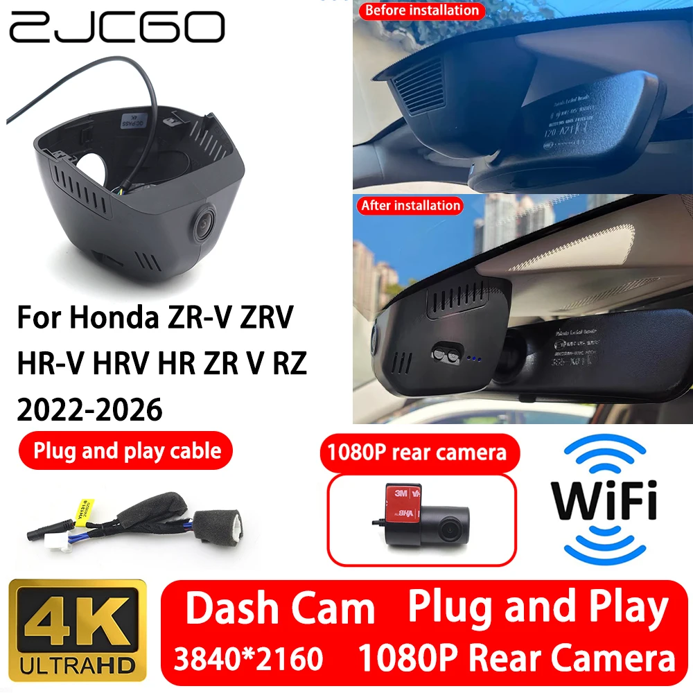 for Honda ZR-V ZRV HR-V HRV HR ZR V RZ 2022-2026 4K Front Rear Camera Dash Cam Wifi Plug and Play Video Recorde Loop Recording
for Honda ZR-V ZRV HR-V HRV HR ZR V RZ 2022-2026 4K Front Rear Camera Dash Cam Wifi Plug and Play Video Recorde Loop Recording