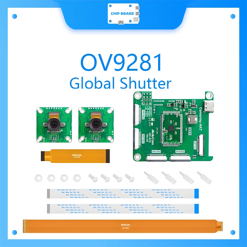 Arducam 1MP*2 OV9281 Global Shutter Monochrome Stereoscopic Camera Bundle Kit for Raspberry Pi NVIDIA
Arducam 1MP*2 OV9281 Global Shutter Monochrome Stereoscopic Camera Bundle Kit for Raspberry Pi NVIDIA