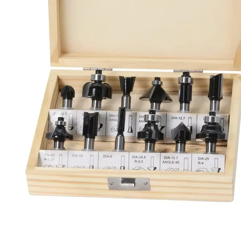 12PC/Set 8MM Shank Milling Cutter Wood Carving Router Bit Set Trimming Straight Corner Beading Bits Wood Milling Cutter Carbide
12PC/Set 8MM Shank Milling Cutter Wood Carving Router Bit Set Trimming Straight Corner Beading Bits Wood Milling Cutter Carbide