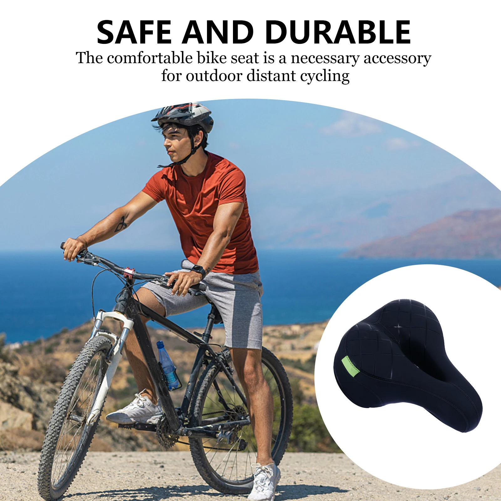 Bicycle Seat Oversized Saddle Absorption Hollow out Universal Cushion Bike Accessory Comfortable Waterproof Mountain
Bicycle Seat Oversized Saddle Absorption Hollow out Universal Cushion Bike Accessory Comfortable Waterproof Mountain