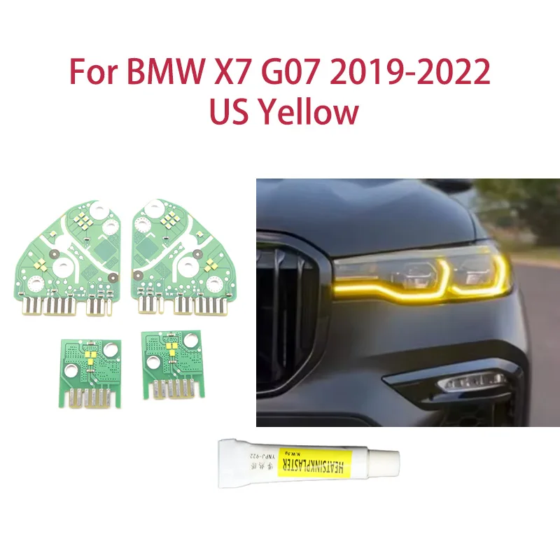 Для BMW X7 G07 2019-2022 американская версия лимонно-желтый чип DRL модификация света «ангельские глазки» автомобильные фары чип балласта
Для BMW X7 G07 2019-2022 американская версия лимонно-желтый чип DRL модификация света «ангельские глазки» автомобильные фары чип балласта