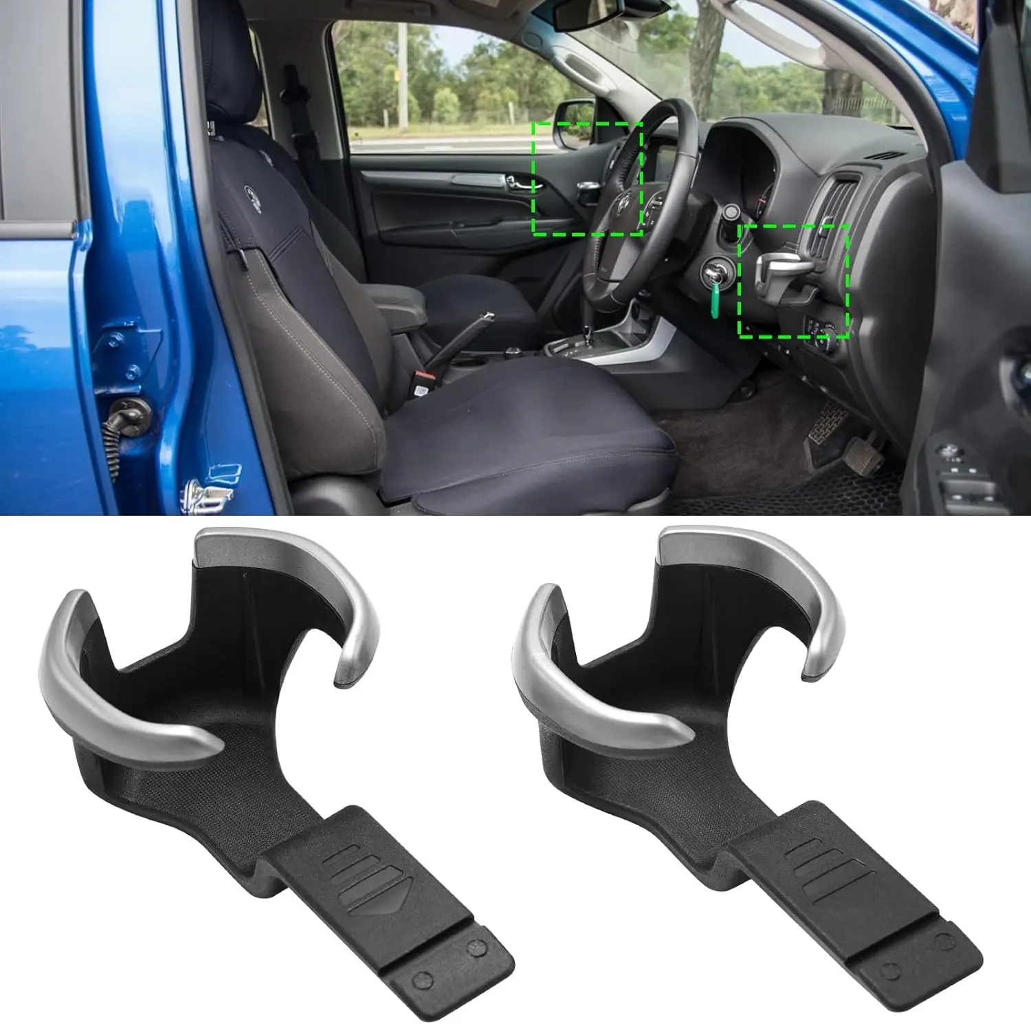 2PCS Dashboard Cup Holder Inserts for Chevy Colorado S10 Trailblazer 2017-2022 Replace OE# 52124622 Black
2PCS Dashboard Cup Holder Inserts for Chevy Colorado S10 Trailblazer 2017-2022 Replace OE# 52124622 Black