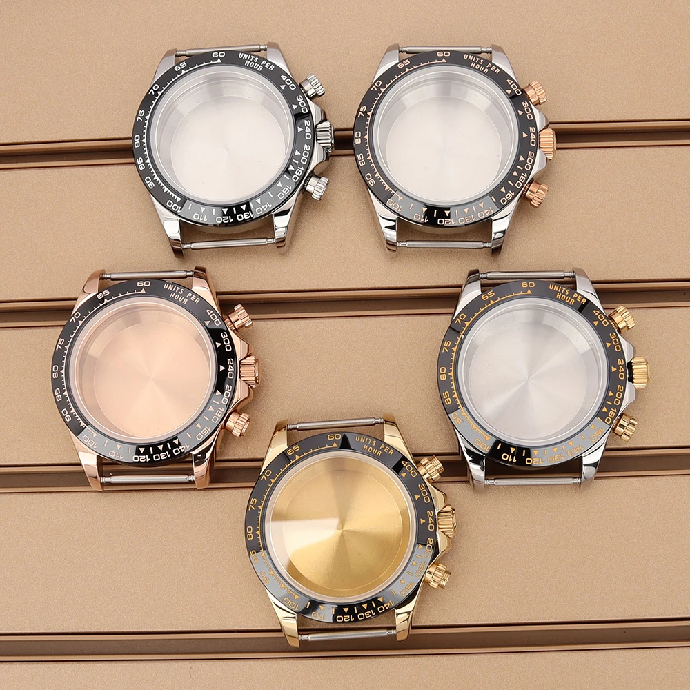 39mm Silver Watch Case Solid Stainless Steel VK63 Case Sapphire For VK63 Quartz Automatic Movt For Daytona Watch Accessory Parts
39mm Silver Watch Case Solid Stainless Steel VK63 Case Sapphire For VK63 Quartz Automatic Movt For Daytona Watch Accessory Parts