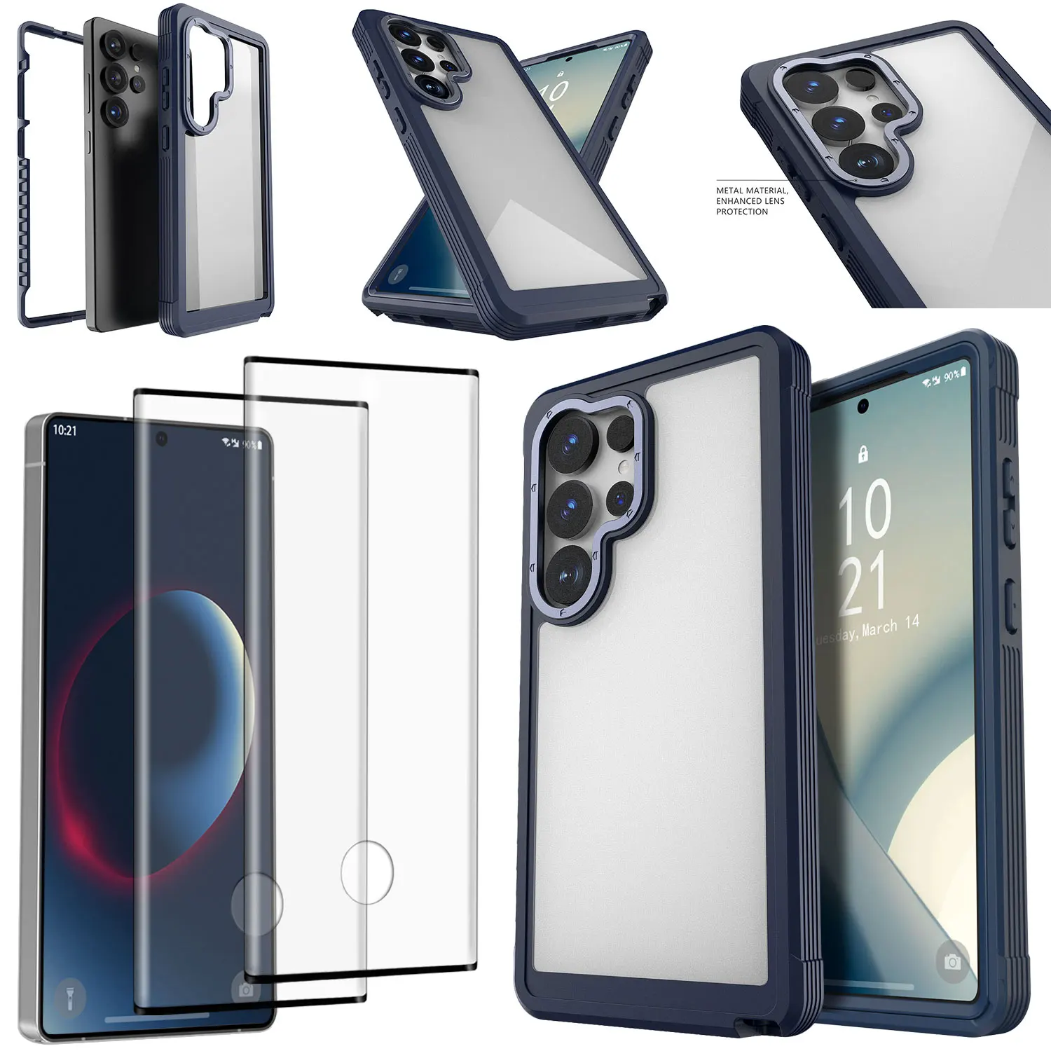 For Samsung For Galaxy S25/S25 Plus/S25 Ultra Dual Layers Heavy Duty Case Cover +2PCS Clear Tempered Glass Screen Protectors
For Samsung For Galaxy S25/S25 Plus/S25 Ultra Dual Layers Heavy Duty Case Cover +2PCS Clear Tempered Glass Screen Protectors