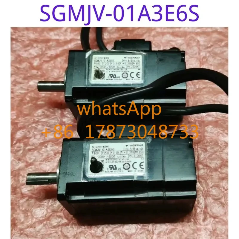 The second-hand original motor SGMJV-01A3E6S has been functionally tested and is intact in appearance 
The second-hand original motor SGMJV-01A3E6S has been functionally tested and is intact in appearance