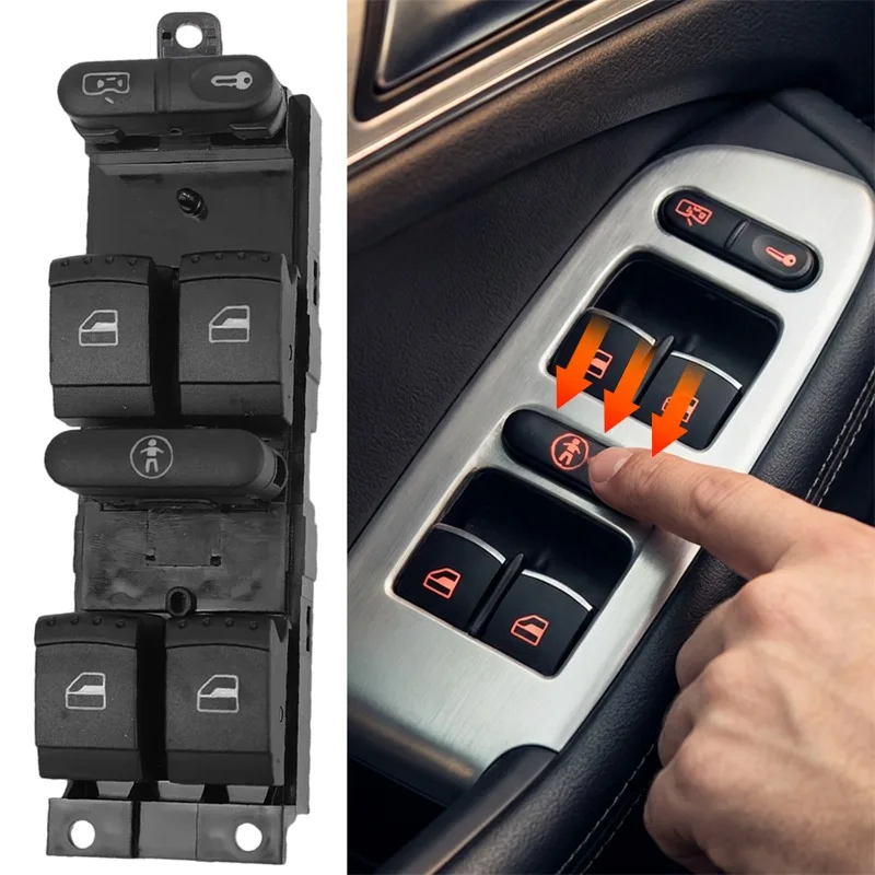 Кнопка подъема окна автомобиля для VW Golf 5 6 GTI MK5 MK6 Jetta Toucan Passat B6 CC Кнопки главного переключателя окна сиденья
Кнопка подъема окна автомобиля для VW Golf 5 6 GTI MK5 MK6 Jetta Toucan Passat B6 CC Кнопки главного переключателя окна сиденья