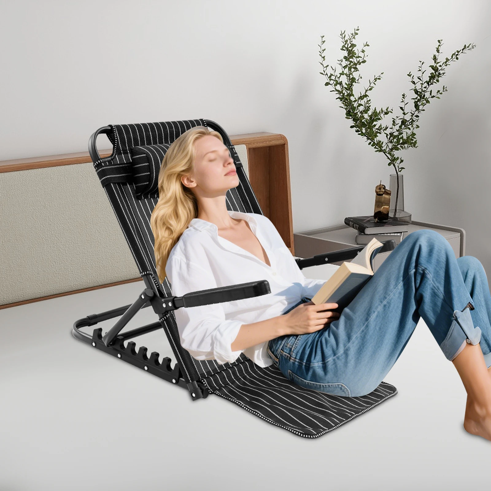 Adjustable Bed Backrest Support, Portable Foldable Backrest Support with Pillow, Patient Care Bed Chair with Armrest
Adjustable Bed Backrest Support, Portable Foldable Backrest Support with Pillow, Patient Care Bed Chair with Armrest