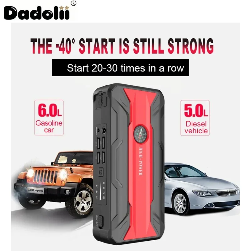 Car Jump Starter Starting Device Battery Power Bank 12V38000mAh Jumpstarter Auto Buster Emergency Booster Car Charger Jump Start
Car Jump Starter Starting Device Battery Power Bank 12V38000mAh Jumpstarter Auto Buster Emergency Booster Car Charger Jump Start