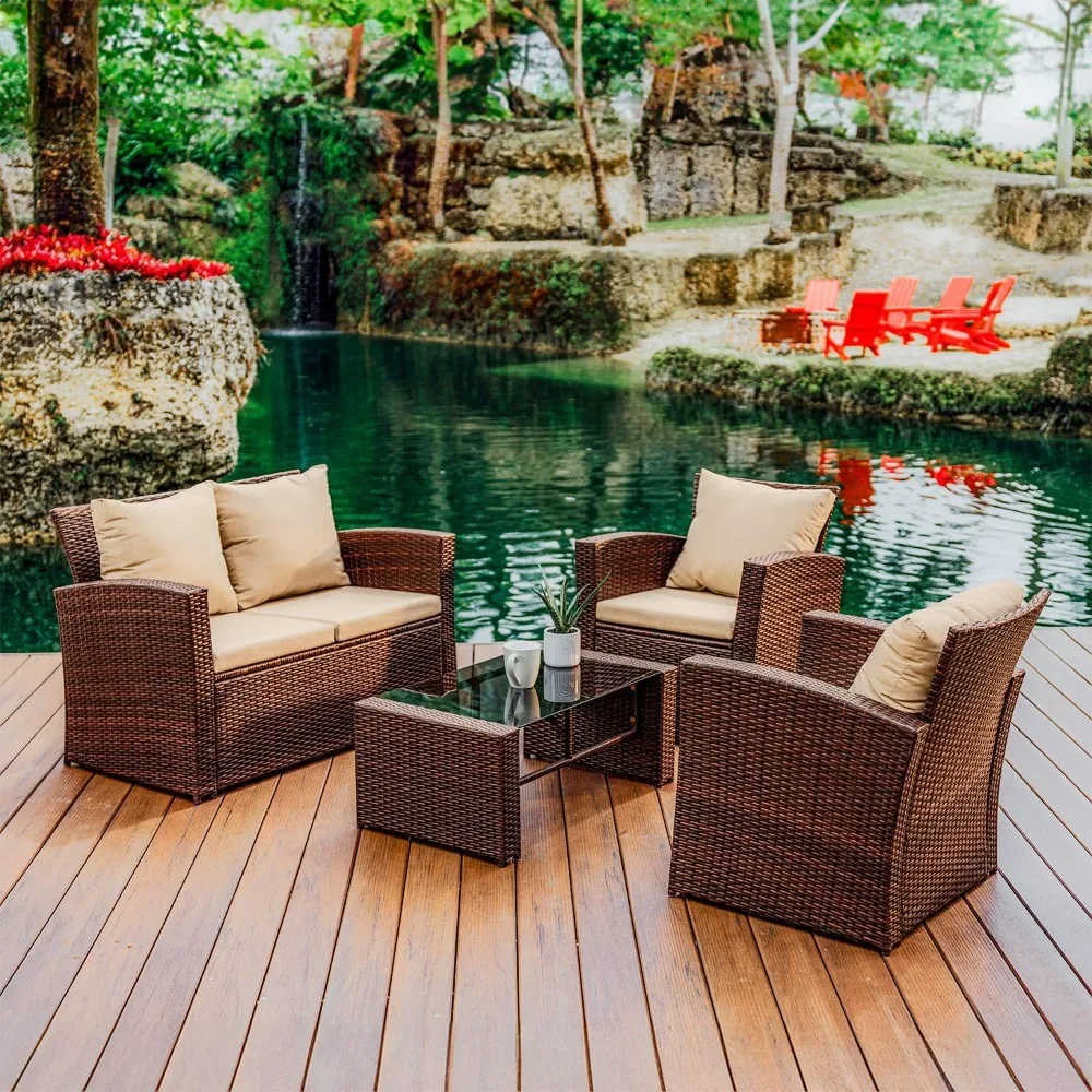 Wicker Patio Furniture Sets-4 Piece Patio Set with Patio Chairs Set of 2outdoor furniture furniture outdoor mesa para balcon
Wicker Patio Furniture Sets-4 Piece Patio Set with Patio Chairs Set of 2outdoor furniture furniture outdoor mesa para balcon