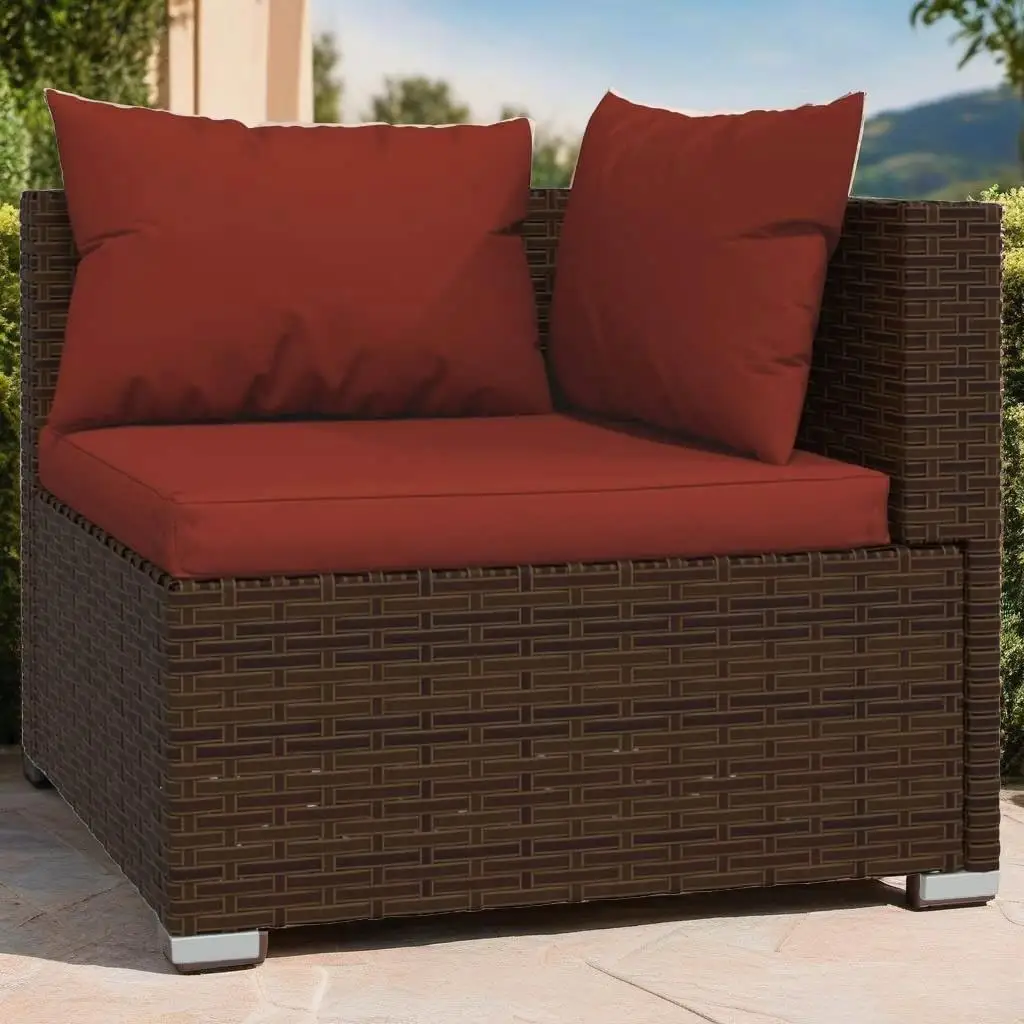 7-Piece Brown Poly Rattan Patio Lounge Set with Cushions for Outdoor Comfort
7-Piece Brown Poly Rattan Patio Lounge Set with Cushions for Outdoor Comfort