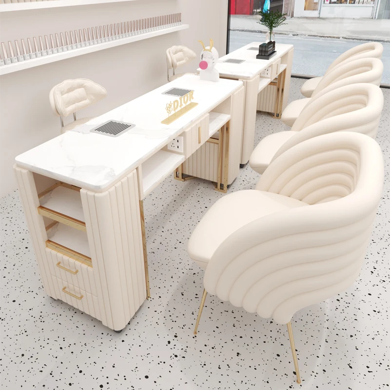 Nordic Marble Nail Tables Multifunctional Cream Style Creativity Golden Manicure Tables Designer Salon Furniture Tavolo FYNT
Nordic Marble Nail Tables Multifunctional Cream Style Creativity Golden Manicure Tables Designer Salon Furniture Tavolo FYNT