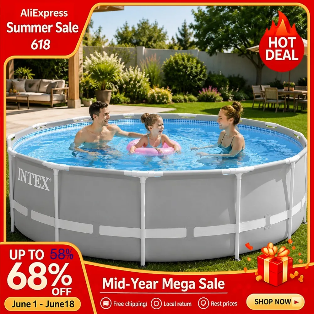 Activity 16ft x 48in Clearview Round Pool Set w/ 1500 GPH Cartridge Filter Pump Custom
Activity 16ft x 48in Clearview Round Pool Set w/ 1500 GPH Cartridge Filter Pump Custom