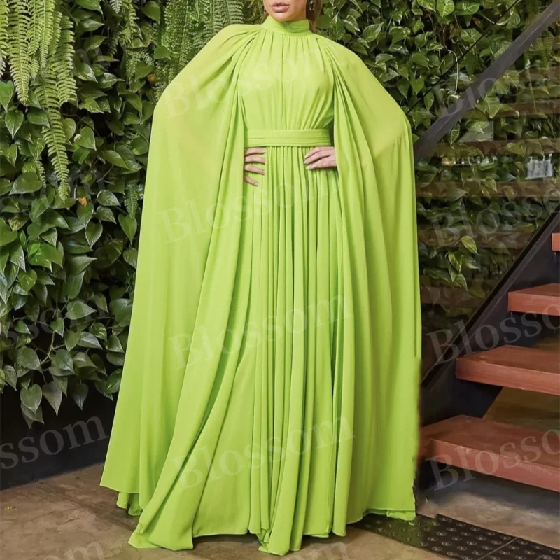 Women's organza high-neck Party dress floor-length sleeved ball gown A-line dress
Women's organza high-neck Party dress floor-length sleeved ball gown A-line dress