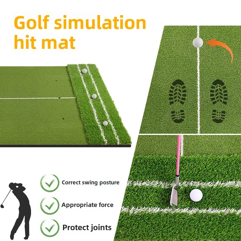 Manufacturer's Mini Golf Training Aid Double White Line Practice Ball Mat Custom Double Grass Golf Hitting Pad Swing Aid
Manufacturer's Mini Golf Training Aid Double White Line Practice Ball Mat Custom Double Grass Golf Hitting Pad Swing Aid