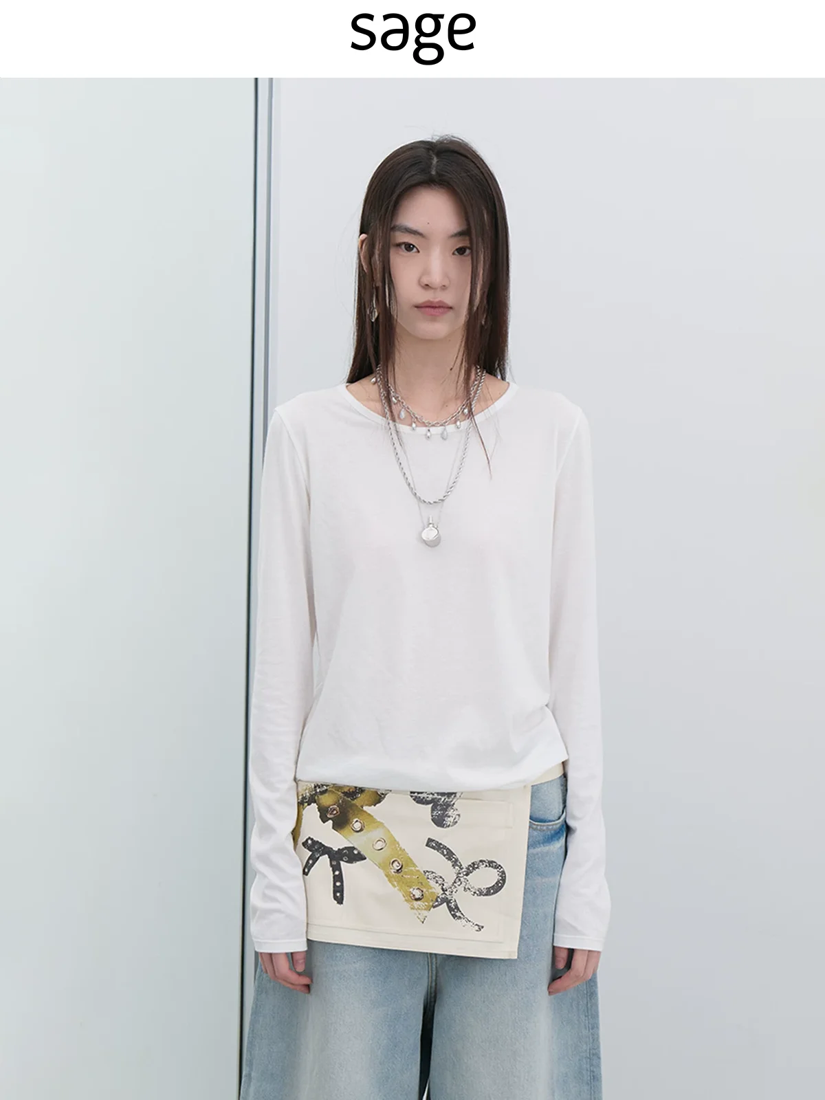 Sagestudio Modal Wool Cotton Blend Long Sve round Ne Basic Base irt Women's Top in Bla And White Casual Loose Fit
Sagestudio Modal Wool Cotton Blend Long Sve round Ne Basic Base irt Women's Top in Bla And White Casual Loose Fit