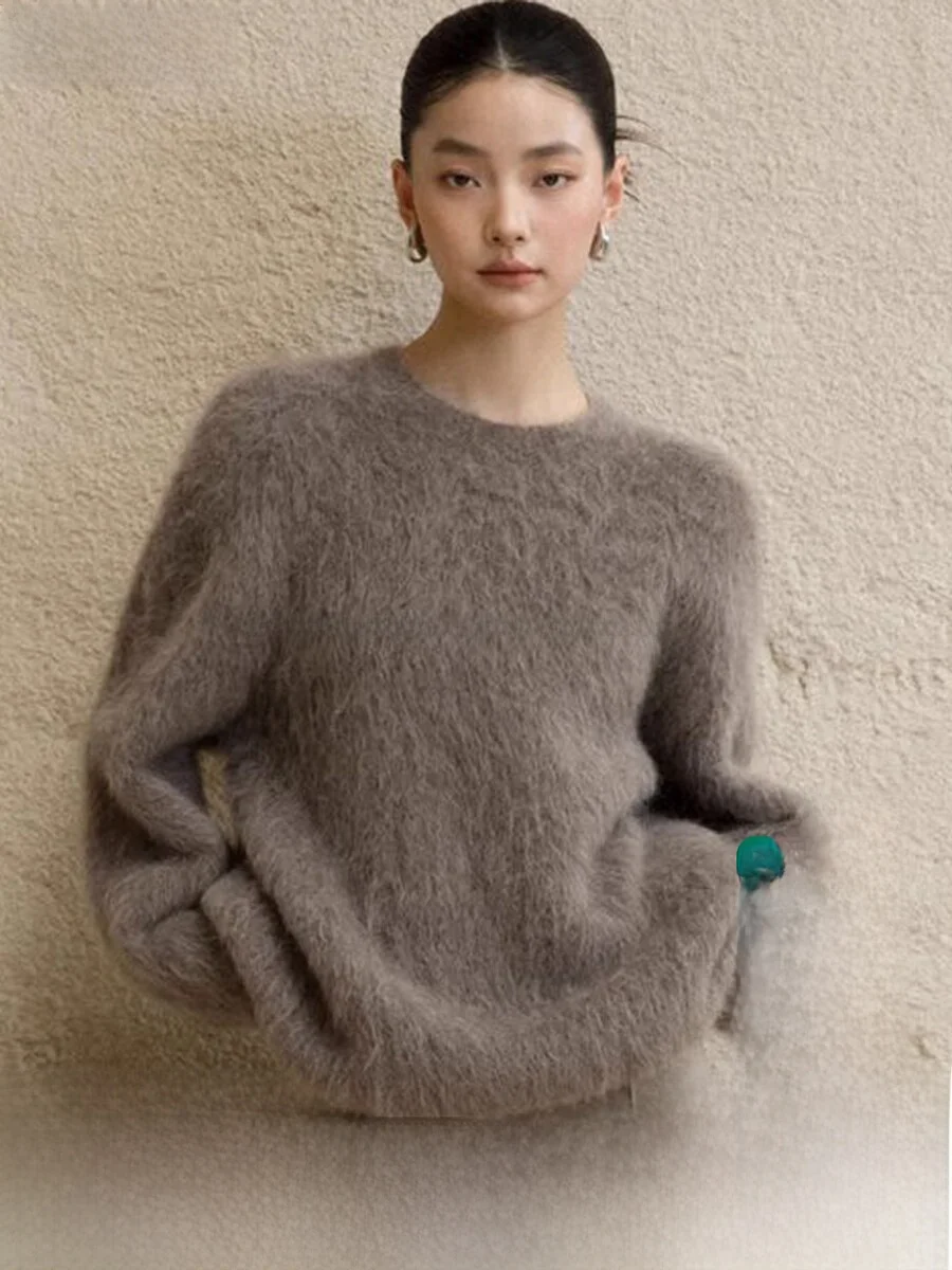 Peru ALPACA 78% Camel Hair round Ne Long Sve Thiened Long Coat Feels like Fur Loose Fit Street Sle Women's Sweater
Peru ALPACA 78% Camel Hair round Ne Long Sve Thiened Long Coat Feels like Fur Loose Fit Street Sle Women's Sweater