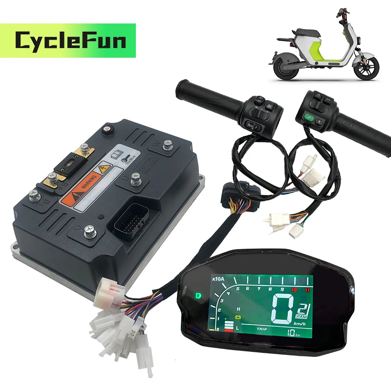 Votol EM260S 72V 600A BLDC Motor Controller With DKD Display And T08 Throttle For PMSM Mid Drive Motor And Electric Motorcycles
Votol EM260S 72V 600A BLDC Motor Controller With DKD Display And T08 Throttle For PMSM Mid Drive Motor And Electric Motorcycles