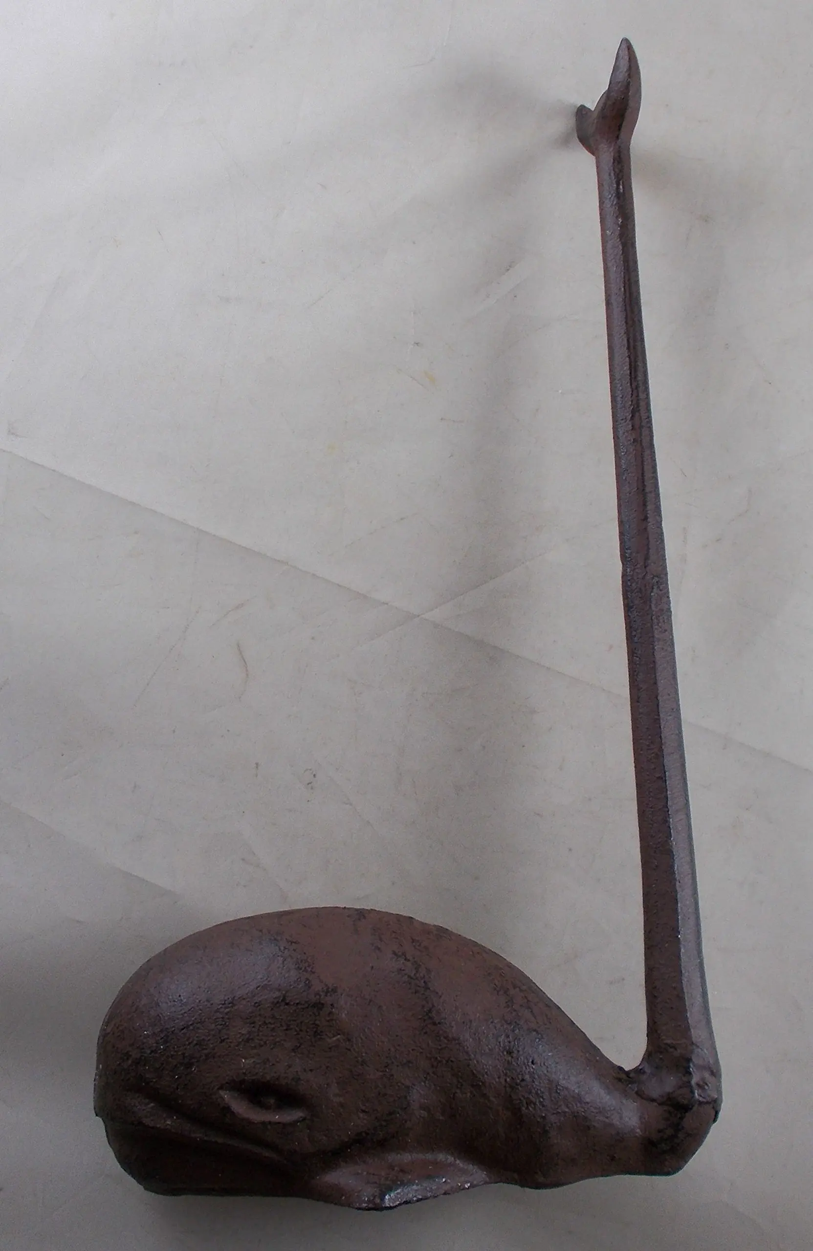 Rustic Brown Cast Iron Whale Tail Paper Towel Holder
Rustic Brown Cast Iron Whale Tail Paper Towel Holder