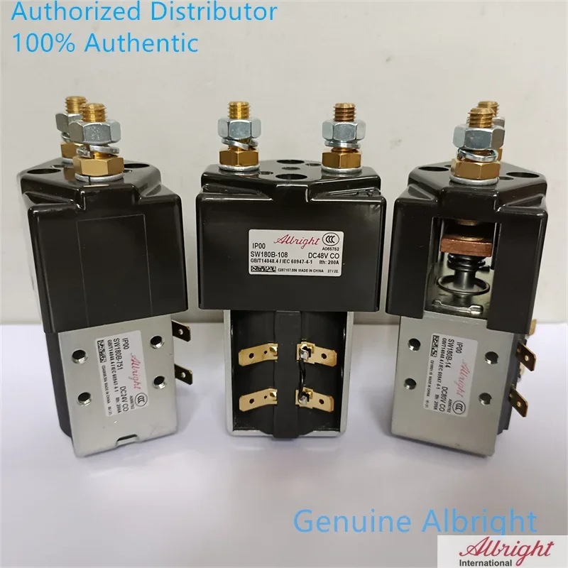 Genuine Albright Contactor SW180 24V 48V 80V 200A SW180B-751 SW180B-108 SW180B-14 24 48 80 Volt Solenoid Relay 200 Amp
Genuine Albright Contactor SW180 24V 48V 80V 200A SW180B-751 SW180B-108 SW180B-14 24 48 80 Volt Solenoid Relay 200 Amp