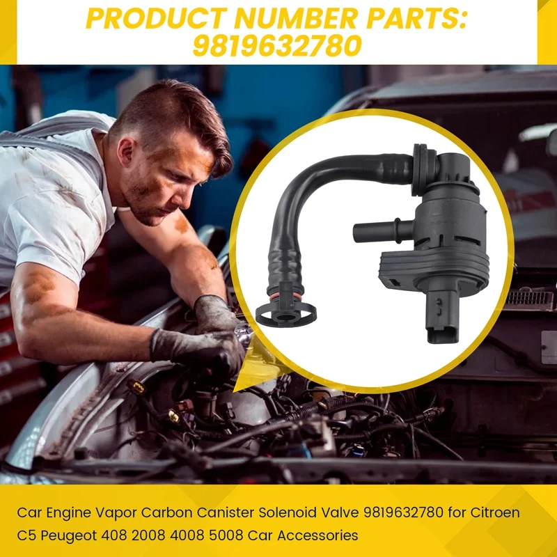 Car Engine Vapor Carbon Canister Solenoid Valve 9819632780 For Citroen C5 Peugeot 408 2008 4008 5008 Car Accessories
Car Engine Vapor Carbon Canister Solenoid Valve 9819632780 For Citroen C5 Peugeot 408 2008 4008 5008 Car Accessories