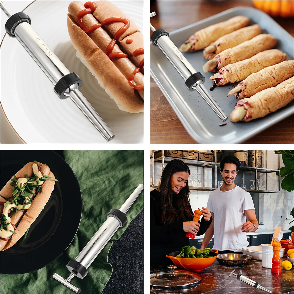 1 Set Stainless Steel Filler Tube Manual Stuffer Easy Install Comfortable Handle Eco Friendly Meat Stuffing Kitchen Tool
1 Set Stainless Steel Filler Tube Manual Stuffer Easy Install Comfortable Handle Eco Friendly Meat Stuffing Kitchen Tool
