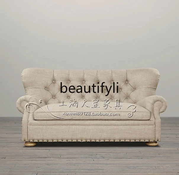 European neoclassical simple sofa single double triple American country fabric sofa
European neoclassical simple sofa single double triple American country fabric sofa