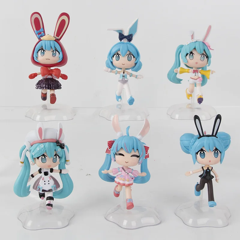 Hatsune Miku Rabbit ears kawaii Q version Action Figure PVC Model Statue Toys doll Desk Decor Collect Gifts
Hatsune Miku Rabbit ears kawaii Q version Action Figure PVC Model Statue Toys doll Desk Decor Collect Gifts
