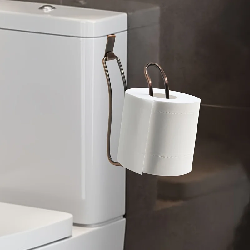 1pc Over The Tank Toilet Tissue Paper Roll Holder Dispenser And Reserve For Bathroom Storage And Organization - Metal
1pc Over The Tank Toilet Tissue Paper Roll Holder Dispenser And Reserve For Bathroom Storage And Organization - Metal