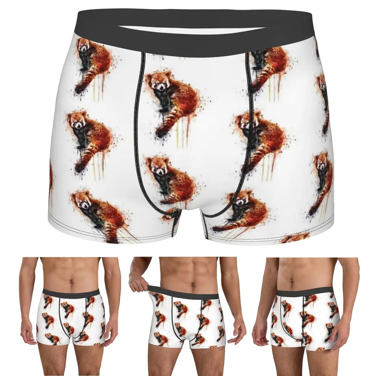 Boxer Underpants Shorts Red Panda Panties Men's Breathable Underwear for Homme Man Boyfriend Gift
Boxer Underpants Shorts Red Panda Panties Men's Breathable Underwear for Homme Man Boyfriend Gift