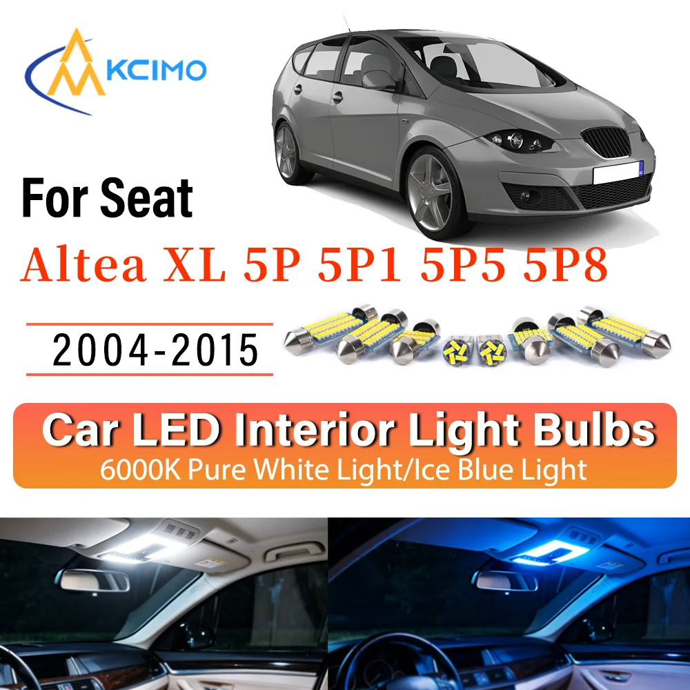 Interior Lighting Kit For Seat Altea XL 5P 5P1 5P5 5P8 2004-2015 LED Bulbs for Dome Map Door Trunk License Plate Light
Interior Lighting Kit For Seat Altea XL 5P 5P1 5P5 5P8 2004-2015 LED Bulbs for Dome Map Door Trunk License Plate Light
