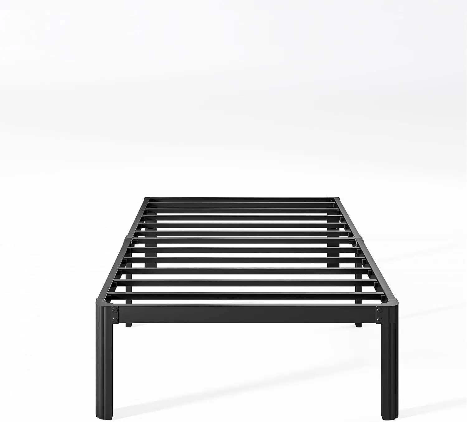 14 H High Twin Bed Frames No Box Spring Needed, Metal Bed Frame Twin Size With Round Edge, Easy Assembly, Heavy Duty, Black
14 H High Twin Bed Frames No Box Spring Needed, Metal Bed Frame Twin Size With Round Edge, Easy Assembly, Heavy Duty, Black