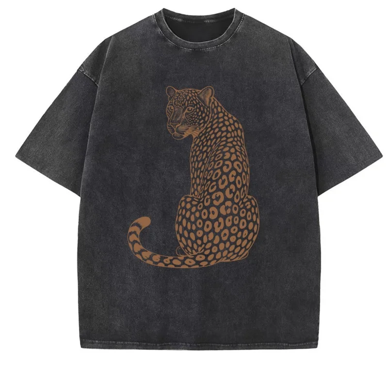 Leopard Tiger T-Shirt Vintage Washed Unisex Boho Animal T Shirt Men Women Nature Lover Tee Casual Round Neck Tops
Leopard Tiger T-Shirt Vintage Washed Unisex Boho Animal T Shirt Men Women Nature Lover Tee Casual Round Neck Tops