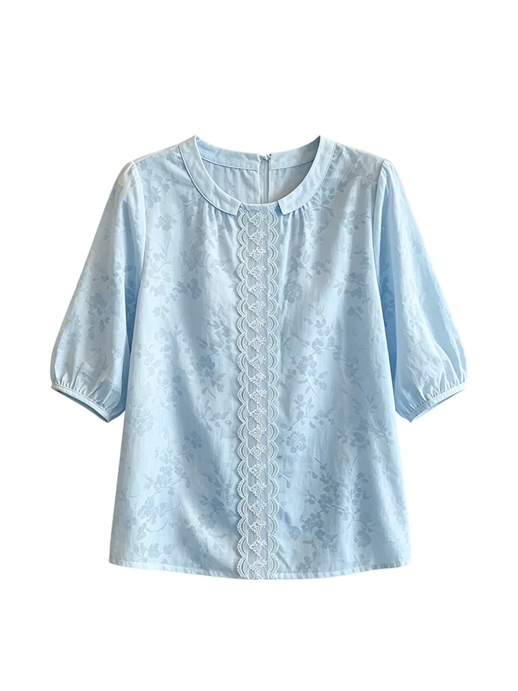 Fashionable Short Sleeve Shirt for plus Size Women Summer New Style Slimming Anti-Aging Casual Loose Fit Polyester Fiber
Fashionable Short Sleeve Shirt for plus Size Women Summer New Style Slimming Anti-Aging Casual Loose Fit Polyester Fiber
