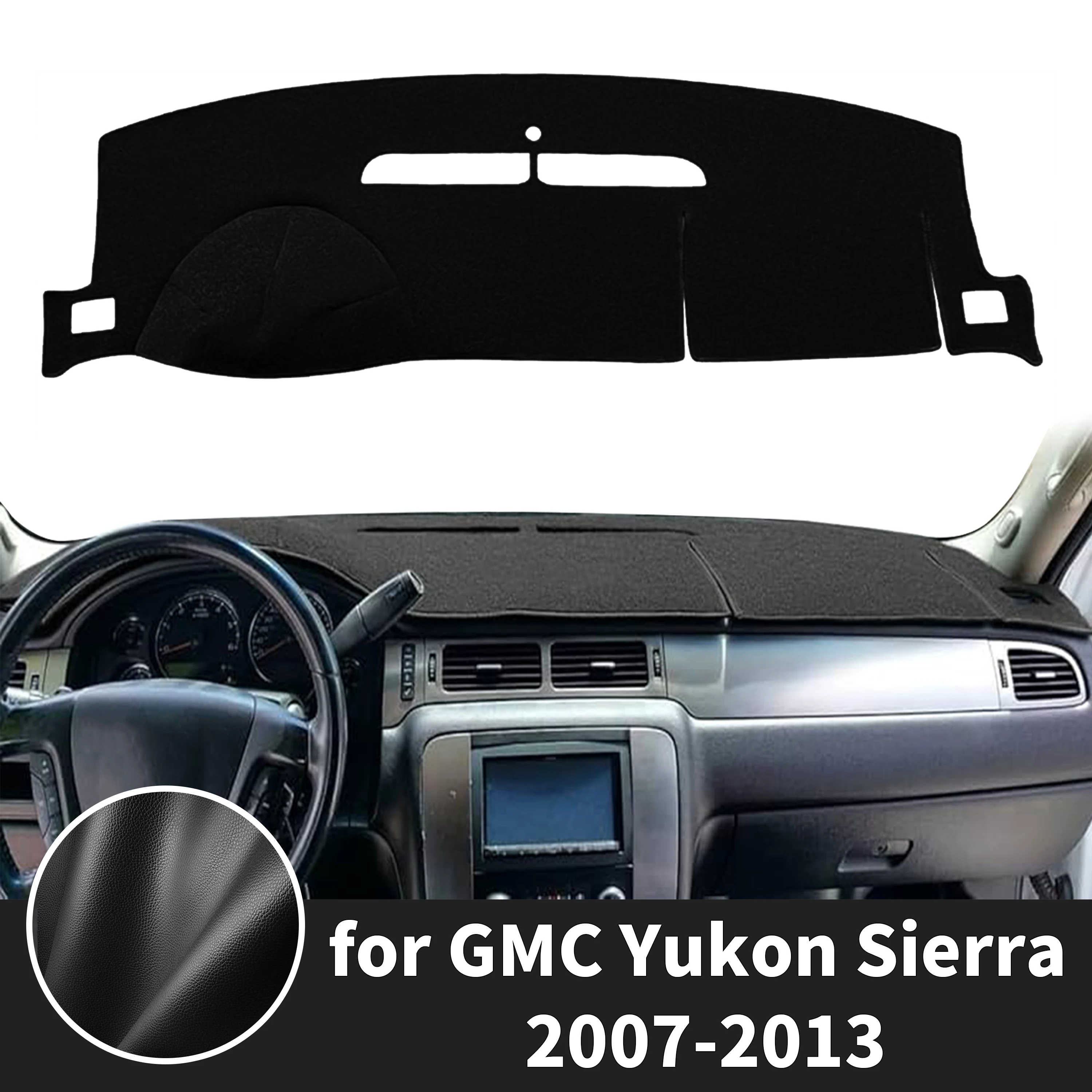 for GMC Yukon Sierra 2007-2013 Dashboard Cover Fit Dash Mat Sun Protection Anti‑Reflection Cover Dash Pad Dashmat Accessories
for GMC Yukon Sierra 2007-2013 Dashboard Cover Fit Dash Mat Sun Protection Anti‑Reflection Cover Dash Pad Dashmat Accessories