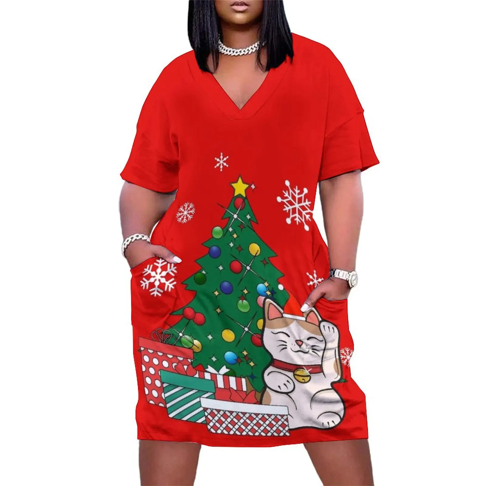 Lucky Cat Around The Christmas Tree Loose Pocket Dress dress women summer 2025 dresses for woman 2025
Lucky Cat Around The Christmas Tree Loose Pocket Dress dress women summer 2025 dresses for woman 2025