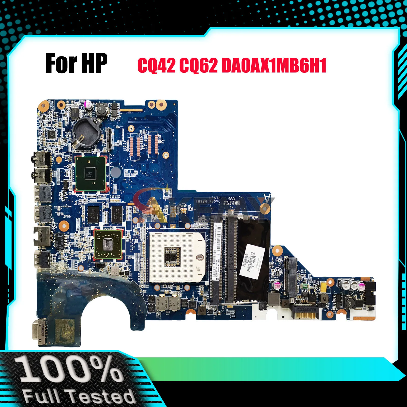 DA0AX1MB6H1 For HP G42 CQ42 CQ62 G62 Laptop Motherboard 595183-001 615578-001 DDR3 Tested OK
DA0AX1MB6H1 For HP G42 CQ42 CQ62 G62 Laptop Motherboard 595183-001 615578-001 DDR3 Tested OK