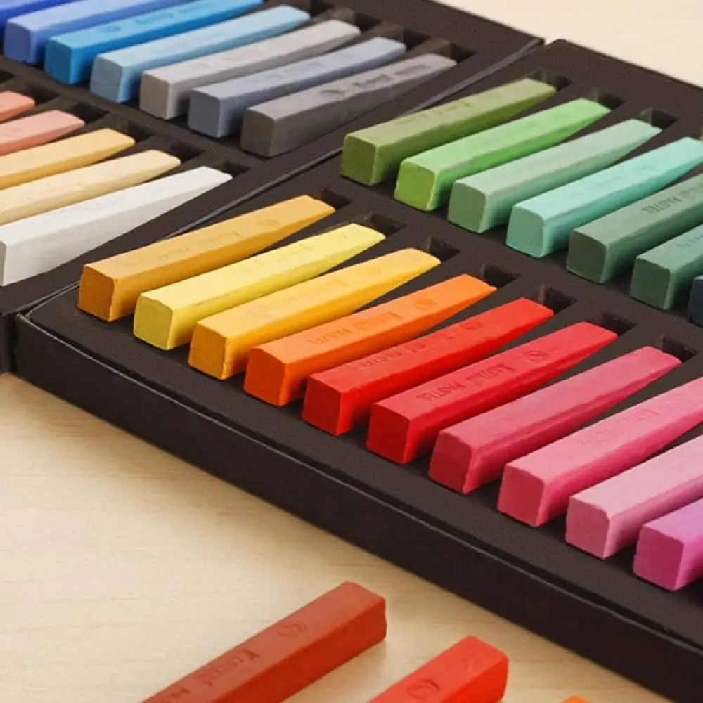 Square Soft Pastels Set, 12/24/36/48 Colors Non Toxic Artist Chalks for Drawing Painting
Square Soft Pastels Set, 12/24/36/48 Colors Non Toxic Artist Chalks for Drawing Painting