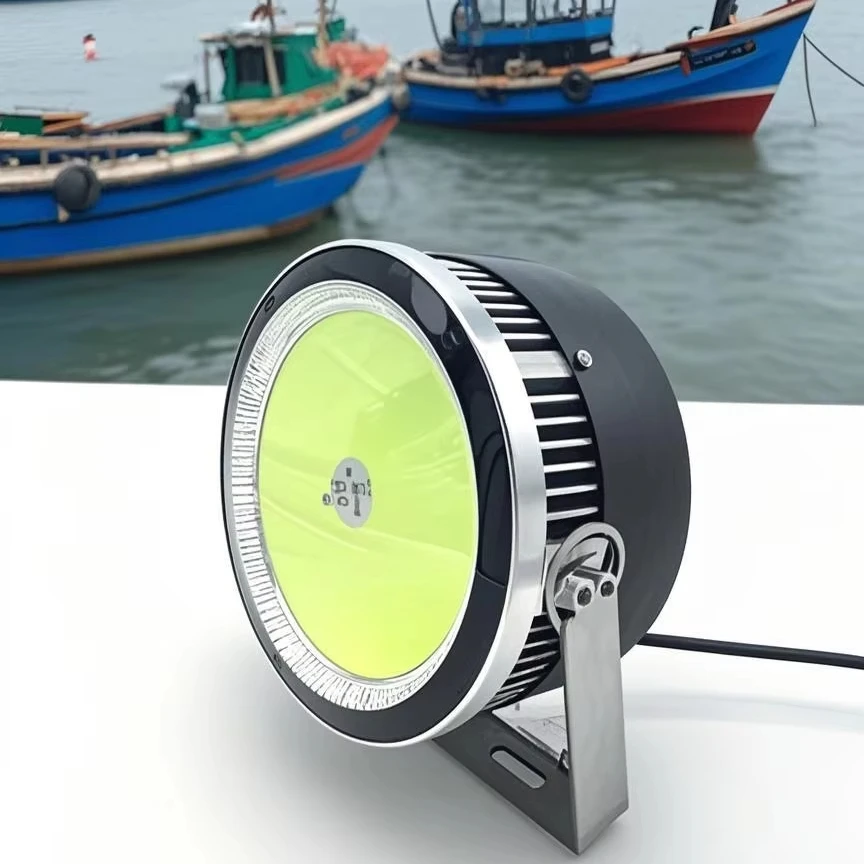 1000W Cyan Light Fish Gathering Lamp High Power Fishing Lights Squid Lamp Light Emitting Diode Fish Attracting Lamp LED IP65
1000W Cyan Light Fish Gathering Lamp High Power Fishing Lights Squid Lamp Light Emitting Diode Fish Attracting Lamp LED IP65