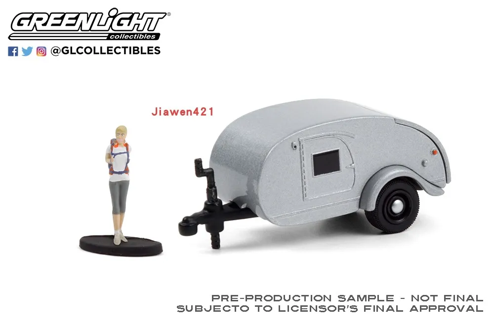 GreenLight 1:64 1956 Teardrop Trailer with Backpacker Alloy simulation micro car model collection decoration car toy gift
GreenLight 1:64 1956 Teardrop Trailer with Backpacker Alloy simulation micro car model collection decoration car toy gift