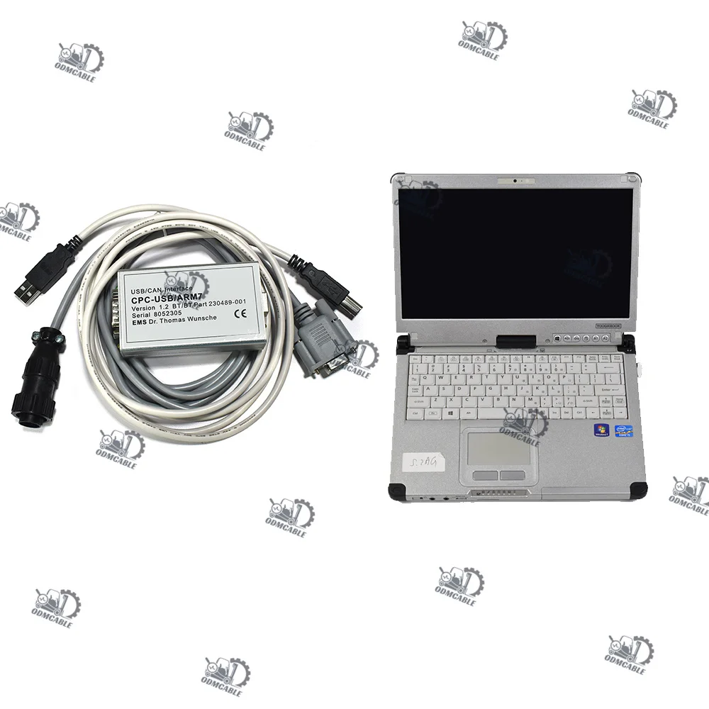 TRUCKCOM FORKLIFT WITH CF C2 LAPTOP for TOYOTA BT EMS CAN SUITE SERVICE COMMUNICATION INTERFACE ARM7
TRUCKCOM FORKLIFT WITH CF C2 LAPTOP for TOYOTA BT EMS CAN SUITE SERVICE COMMUNICATION INTERFACE ARM7