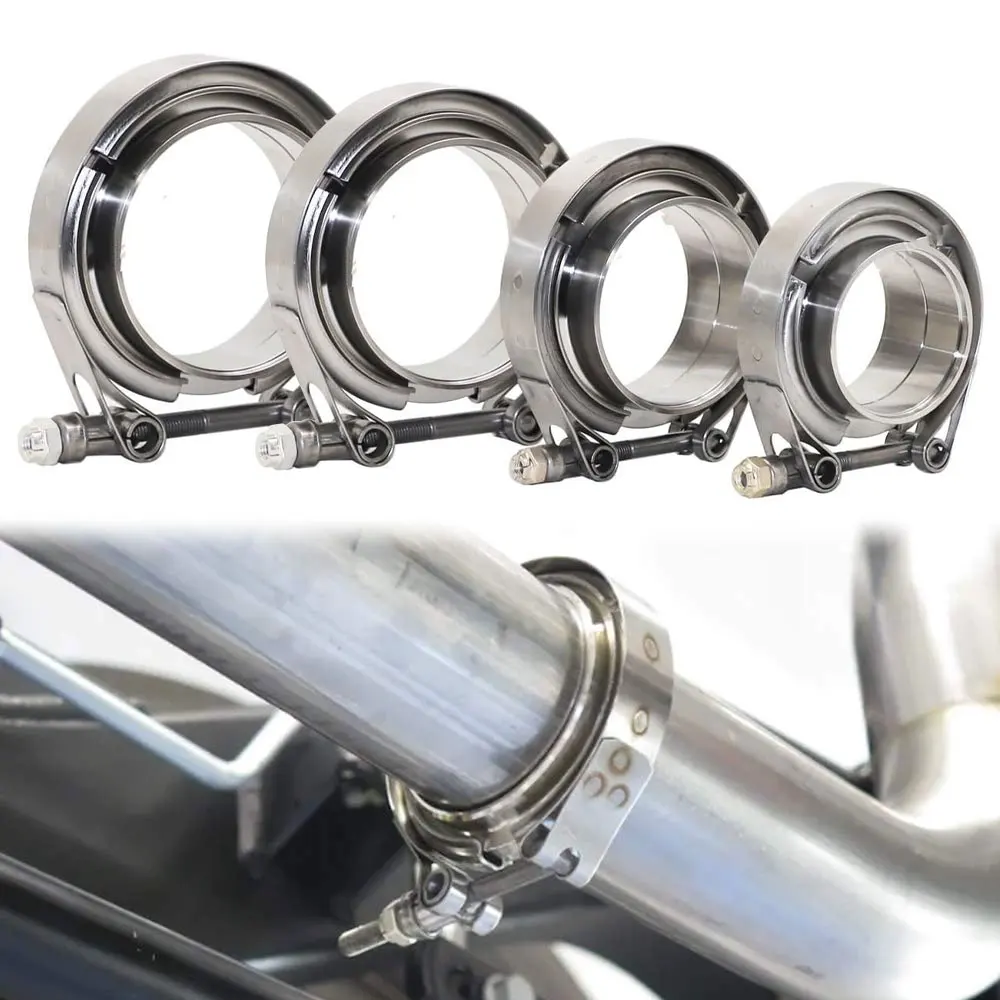 Universal 2"/2.25"/2.5"/3" 304 Stainless Steel V-Band Clamp Flange Kit - Turbo Downpipe Wastegate Exhaust Pipes Vband Clamps
Universal 2"/2.25"/2.5"/3" 304 Stainless Steel V-Band Clamp Flange Kit - Turbo Downpipe Wastegate Exhaust Pipes Vband Clamps