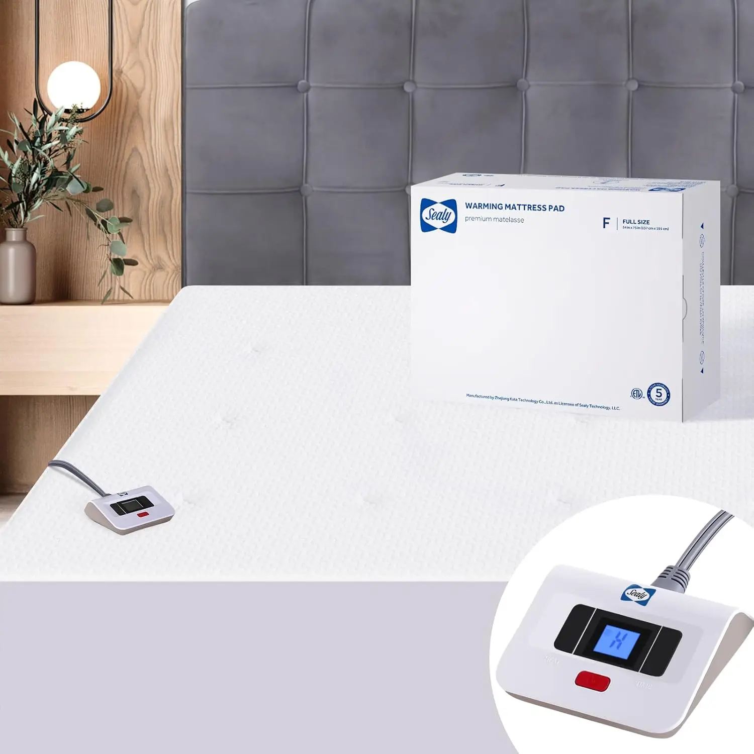 Heated Mattress Pad Full Size 54x75 Inch, Zone Heating Electric Bed Warmer with Deep Pocket, 10 Heat Settings & 1-12 Hours Auto Shut Off, Knitted Breathable Cover
Heated Mattress Pad Full Size 54x75 Inch, Zone Heating Electric Bed Warmer with Deep Pocket, 10 Heat Settings & 1-12 Hours Auto Shut Off, Knitted Breathable Cover
