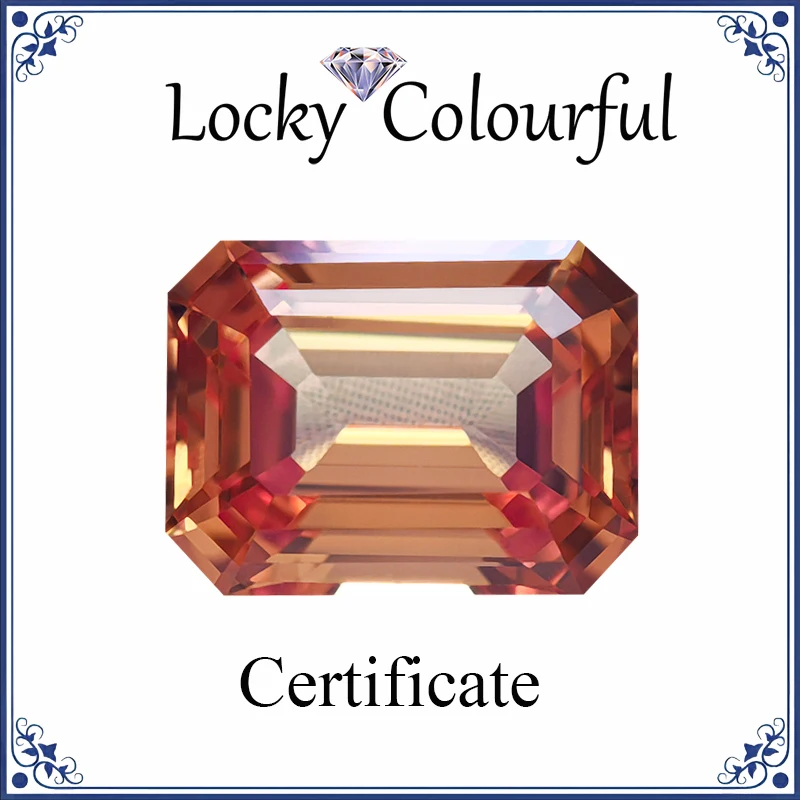 Lab Grown Sapphire Orange Color VVS1 Emerald Cut Charms Beads for DIY Jewelry Making Pendant Material Selectable AGL Certificate
Lab Grown Sapphire Orange Color VVS1 Emerald Cut Charms Beads for DIY Jewelry Making Pendant Material Selectable AGL Certificate