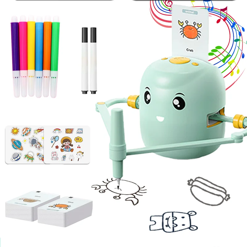 Drawing Robot for Kids, Interactive Educational Drawing Robot with Voice Interaction, Montessori Draw Learn Toy with 100 Words
Drawing Robot for Kids, Interactive Educational Drawing Robot with Voice Interaction, Montessori Draw Learn Toy with 100 Words