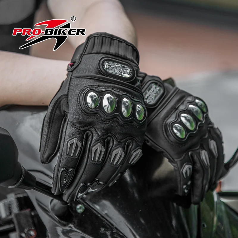 PRO-BIKER MCS-06 Genuine Leather Sheepskin Motorcycle Gloves All Finger Stainless Steel Protective Case Motorcycle Leather Glove
PRO-BIKER MCS-06 Genuine Leather Sheepskin Motorcycle Gloves All Finger Stainless Steel Protective Case Motorcycle Leather Glove