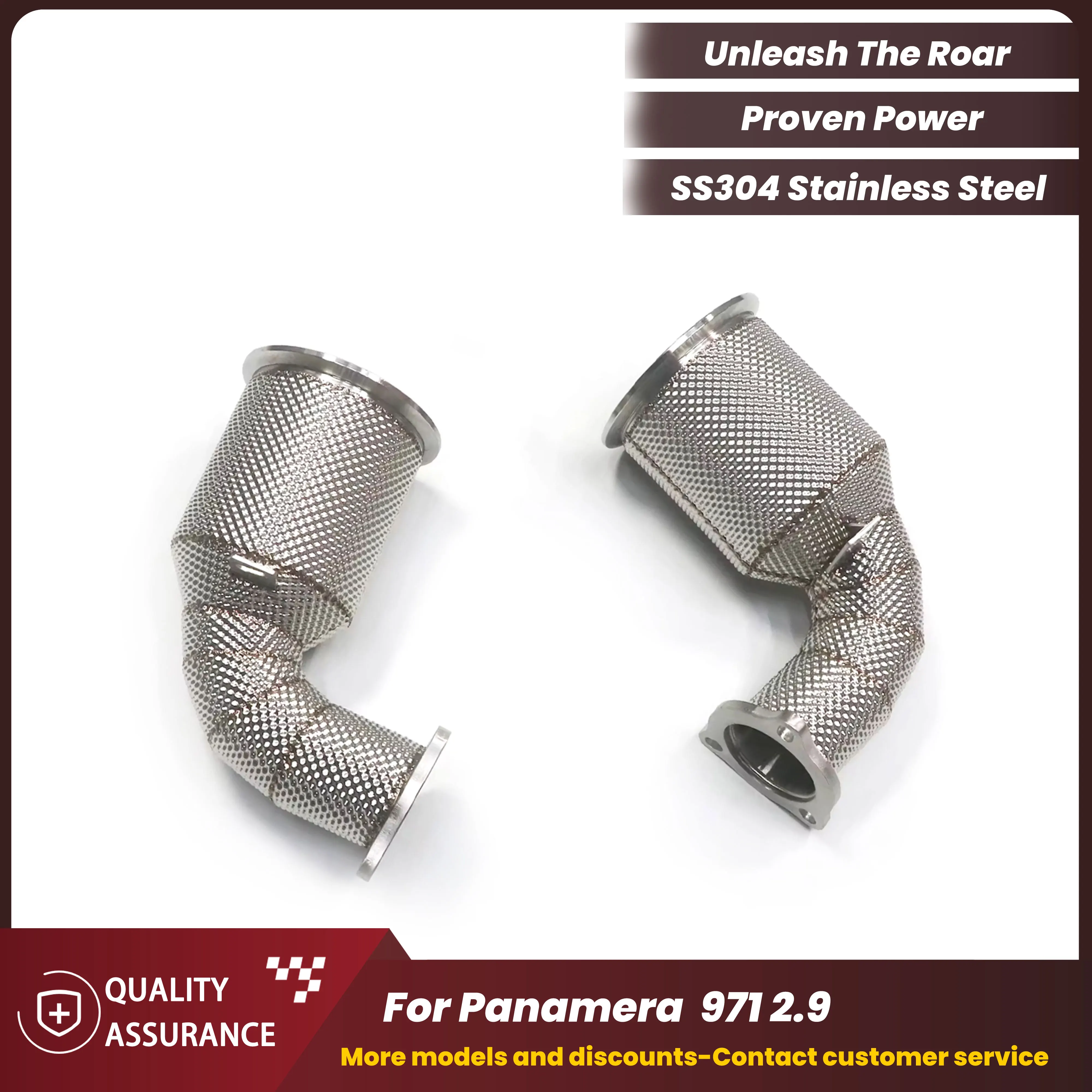 Premium High Flow ECCF SUS304 Headers with Heat Shield for Porsche Panamera 971 2.9T
Premium High Flow ECCF SUS304 Headers with Heat Shield for Porsche Panamera 971 2.9T