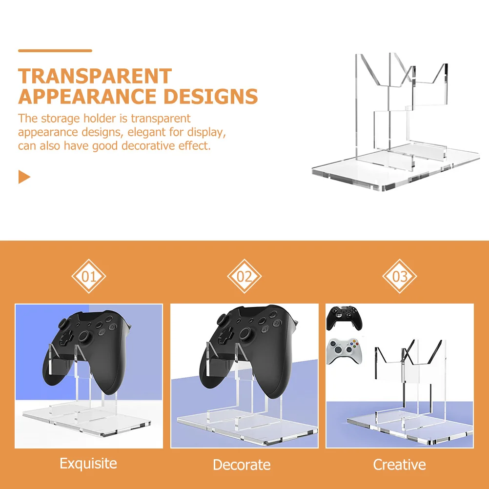 Game Controller Holder Transparent Acrylic High Quality Durable Gaming Controller Stand Display Organizer Rack
Game Controller Holder Transparent Acrylic High Quality Durable Gaming Controller Stand Display Organizer Rack