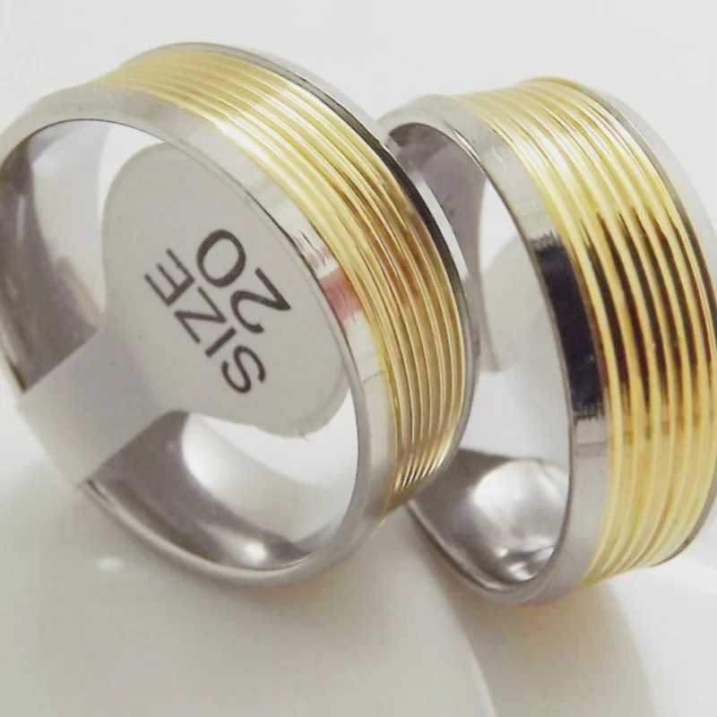 Wholesale 36 pcs Stylish comfortable 8mm band golden unisex stainless steel rings Adult Gift
Wholesale 36 pcs Stylish comfortable 8mm band golden unisex stainless steel rings Adult Gift