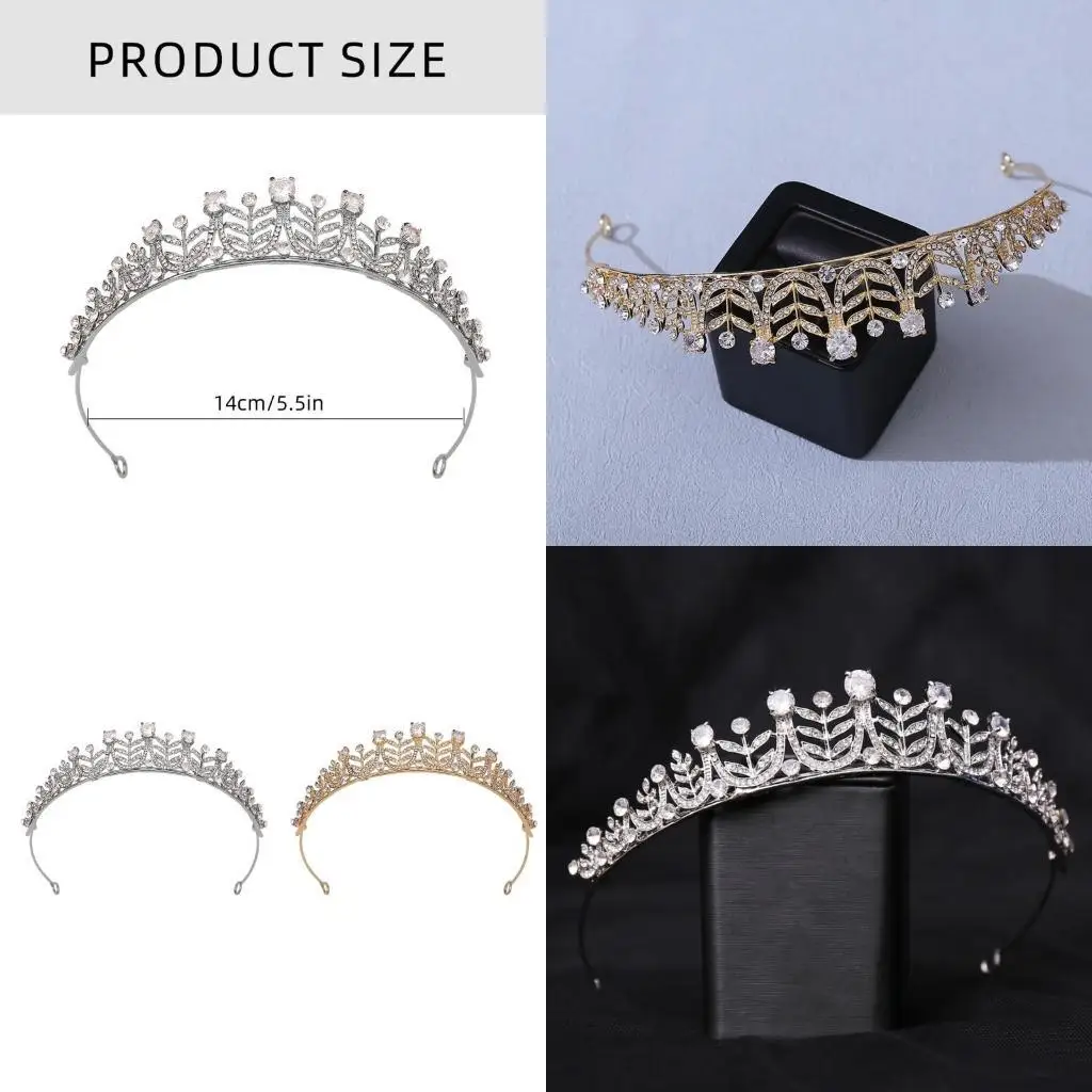 E8BD Delicate Bridal Crown Princess Tiaras with Sparkling Crystal for Ceremonies Handmade Rhinestones Headpiece Jewelry
E8BD Delicate Bridal Crown Princess Tiaras with Sparkling Crystal for Ceremonies Handmade Rhinestones Headpiece Jewelry