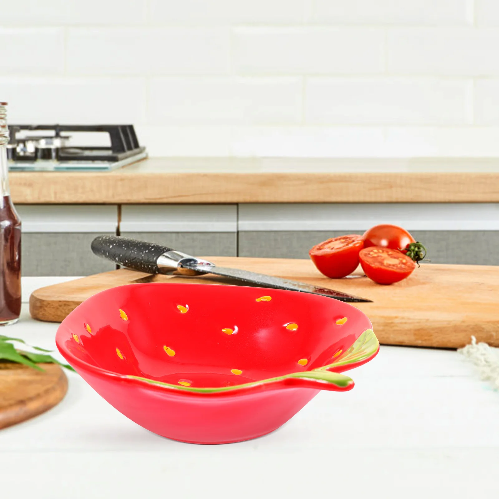 Adorable Strawberry Ceramic Fruit Bowl Decorative Serving Food Bowl Household Salad Kitchen Tableware Food Container
Adorable Strawberry Ceramic Fruit Bowl Decorative Serving Food Bowl Household Salad Kitchen Tableware Food Container